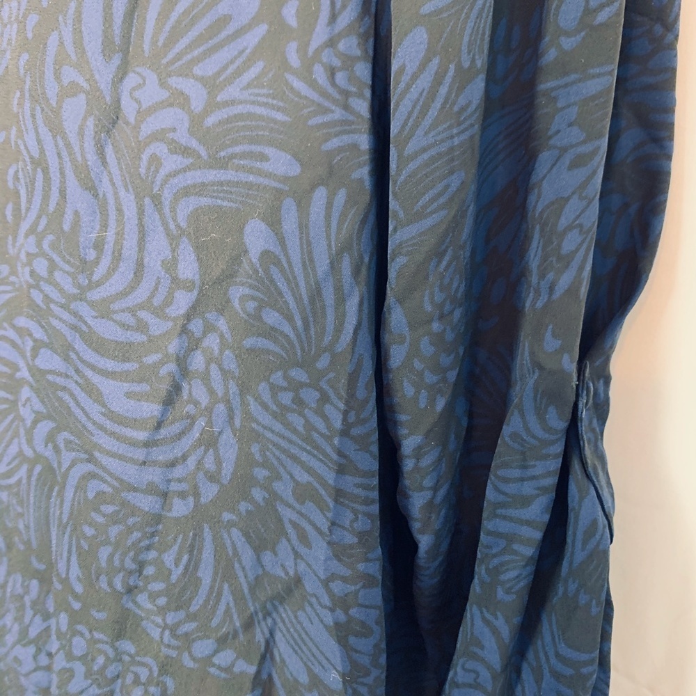 TORRID Black Blue Sheer Blouse 110844 Top Shirt 2 - Picture 9 of 16